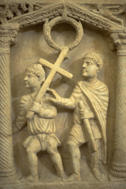 Detail římského sarkofágu z poloviny 4. století
